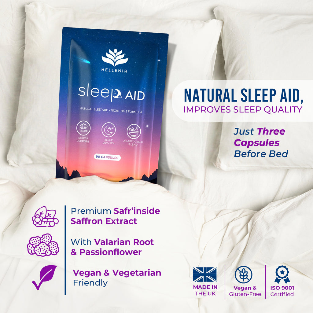 Sleep AID - Night Time Formula - 90 Capsules – Hellenia Healthfoods